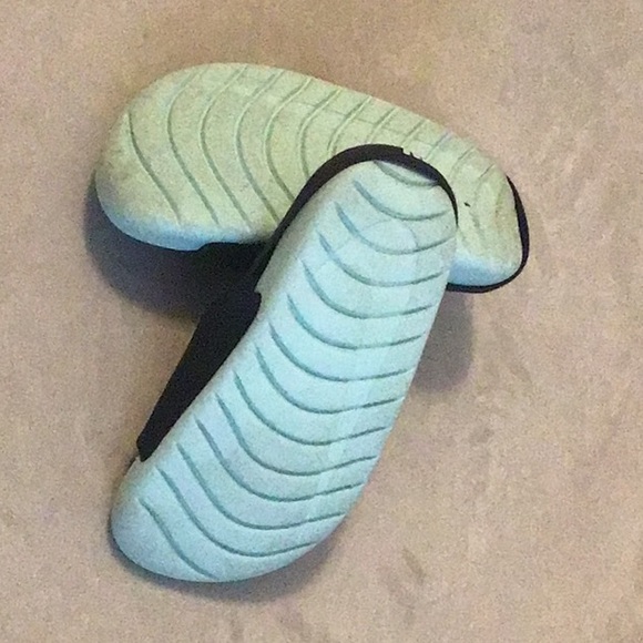 NIKE KAWA SLIDES TODDLER SHOES 
BLACK MINT 9C - Picture 4 of 5
